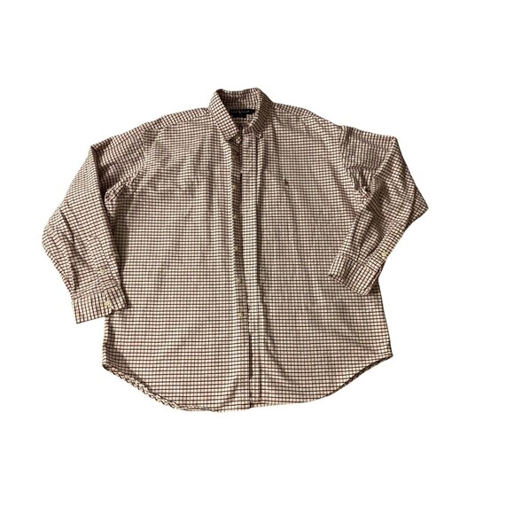 RALPH LAUREN Multicolor  Button Front Plaid Button‎ Down Shirt Sz XL Stripped - Picture 1 of 6